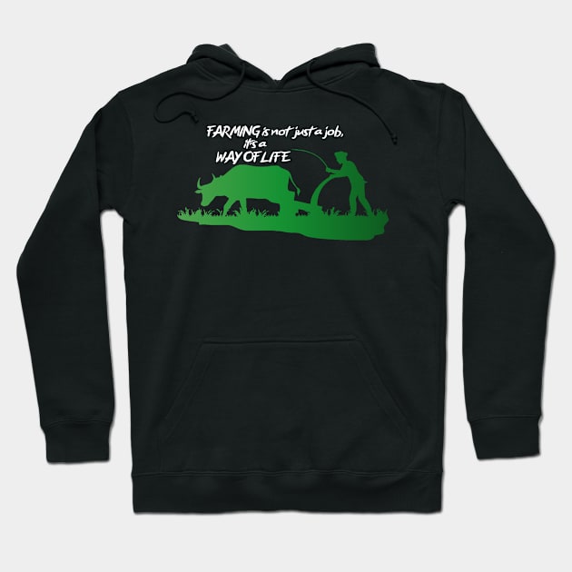 Farming is where the Heart is Hoodie by schmomsen